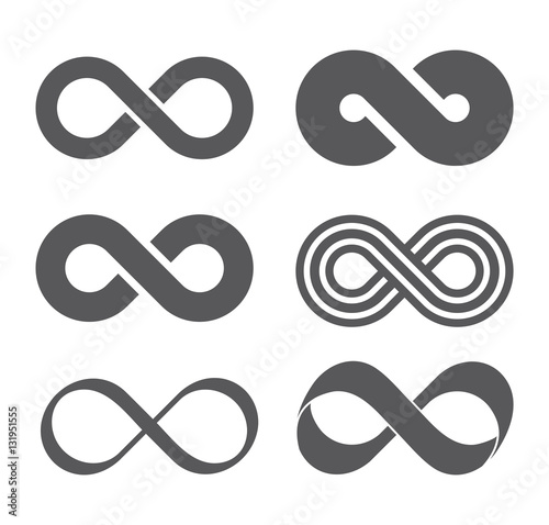 Infinity sign. Mobius strip