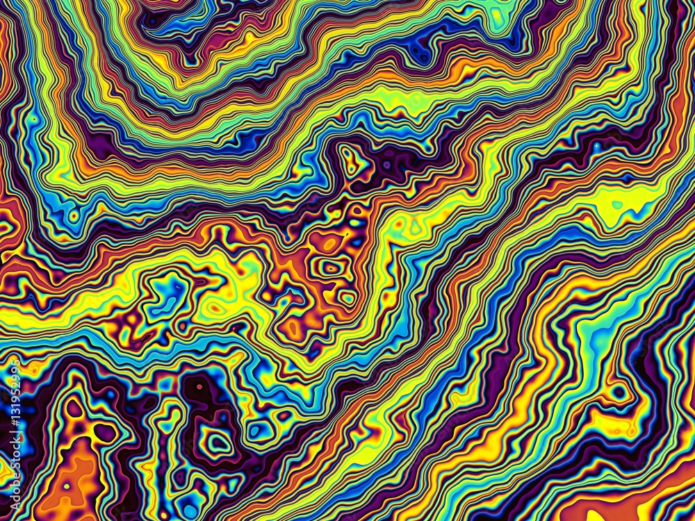 Naklejka premium Abstract wavy fractal