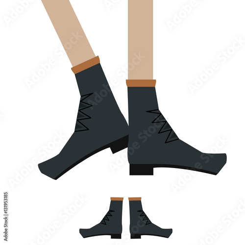 Legs in shoese