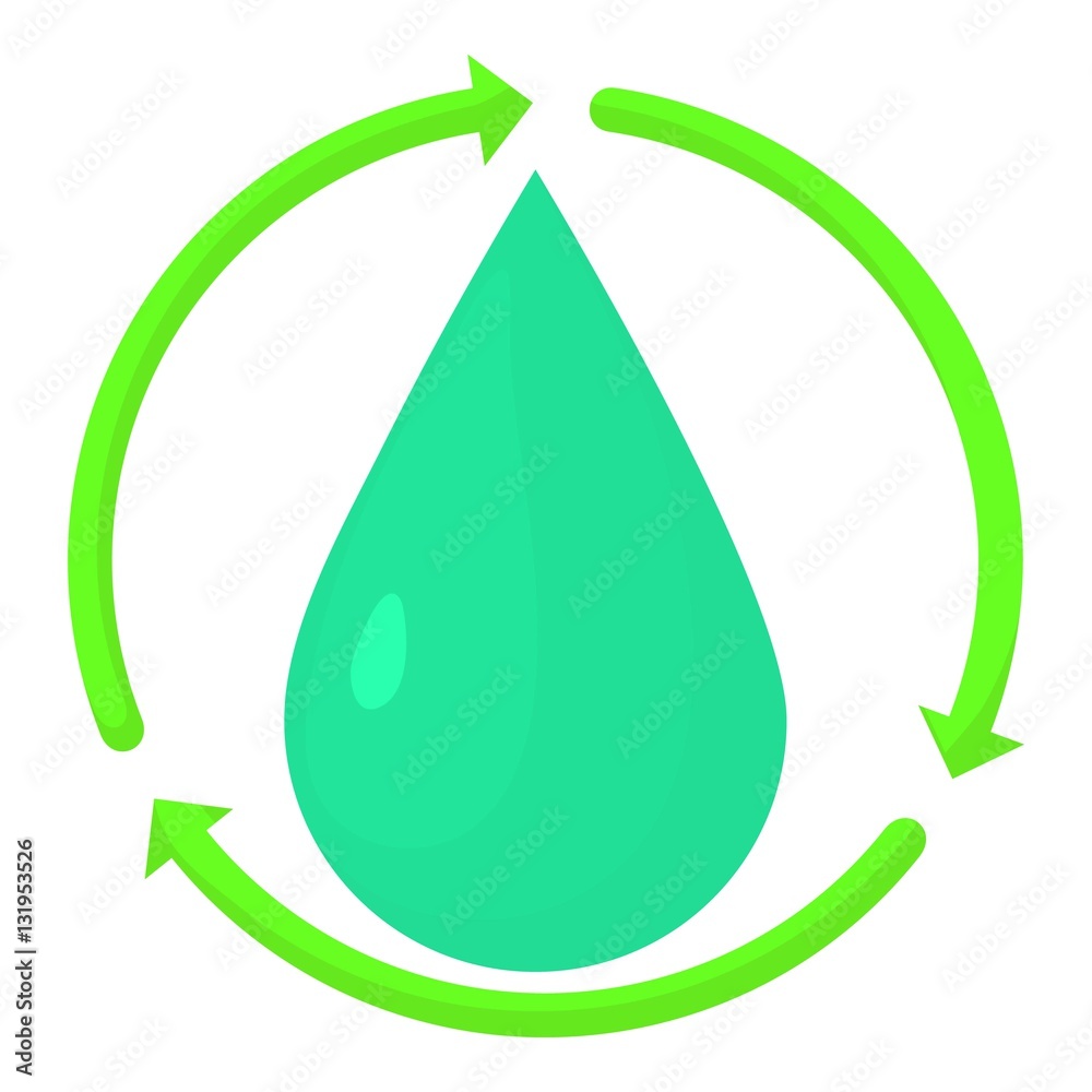 Drop icon. Cartoon illustration of drop vector icon for web Drop icon. Cartoon illustration of drop vector icon for web