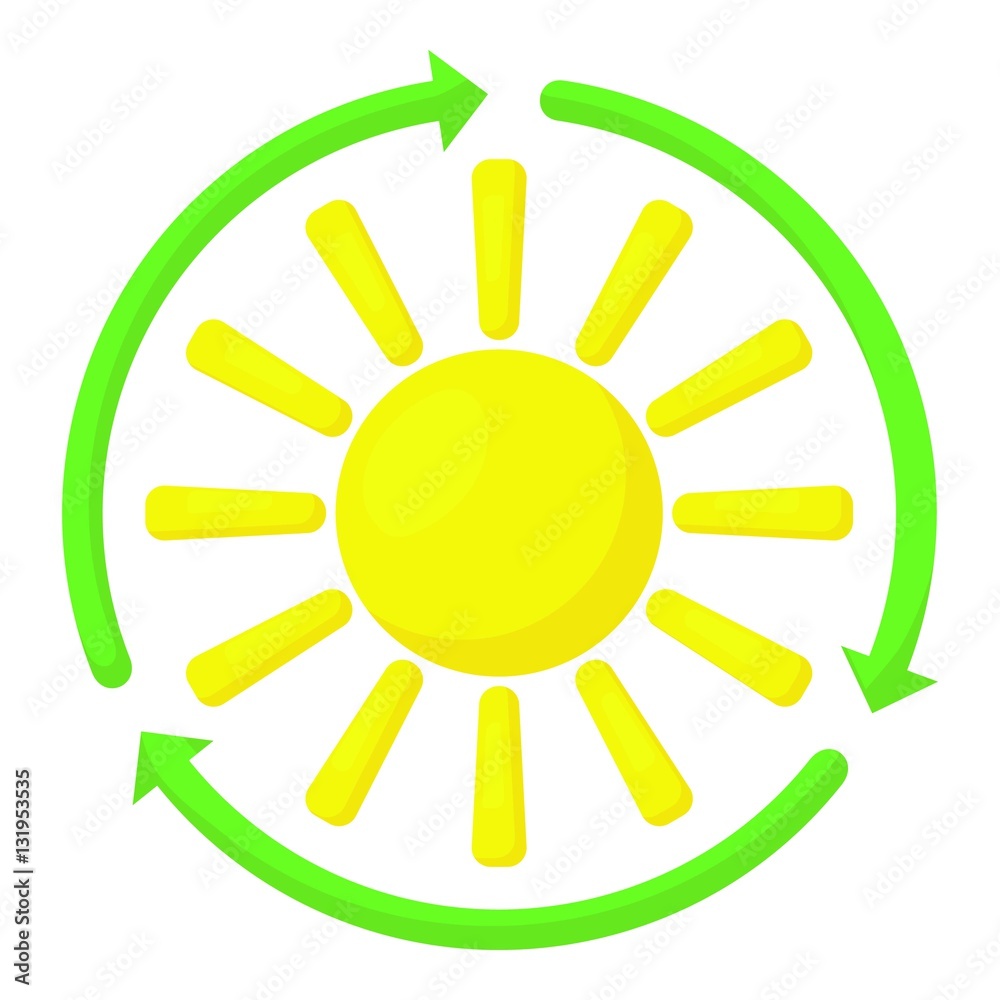 Sun icon. Cartoon illustration of sun vector icon for web Sun icon. Cartoon illustration of sun vector icon for web