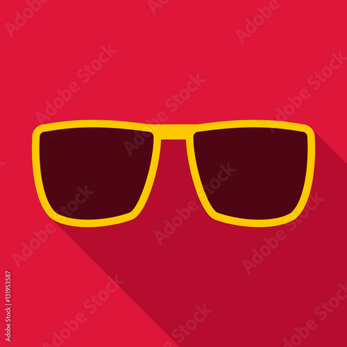 Sunglasses icon. Flat illustration of sunglasses vector icon for web