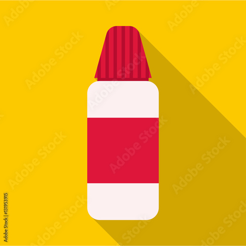 Plastic bottle icon. Flat illustration of plastic bottle vector icon for web