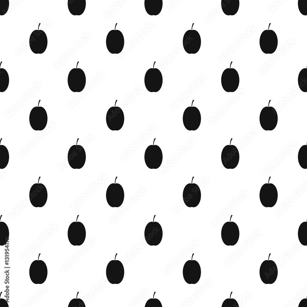 Plum pattern. Simple illustration of plum vector pattern for web Plum pattern. Simple illustration of plum vector pattern for web