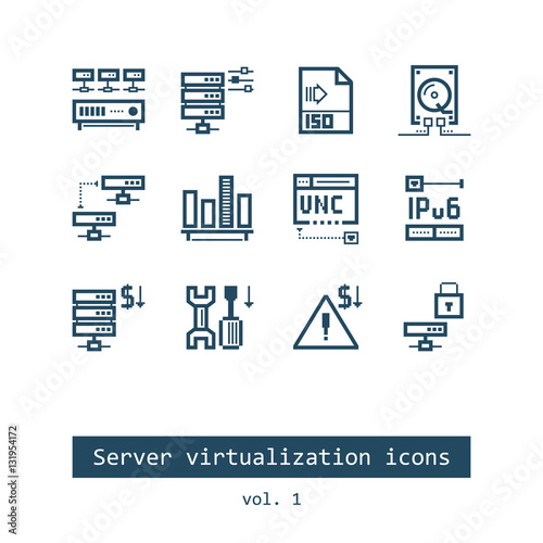 Server Virtualization Icons