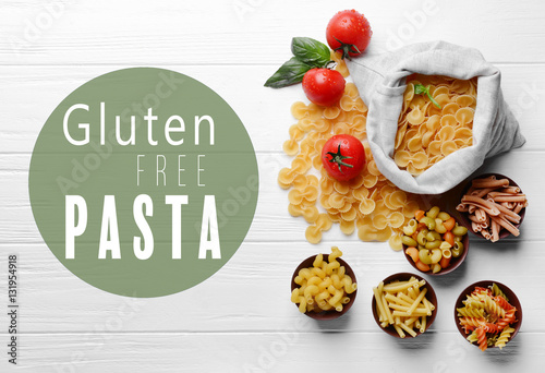 Gluten free pasta concept photo