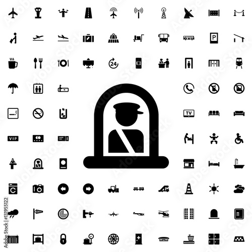 airport officer icon
