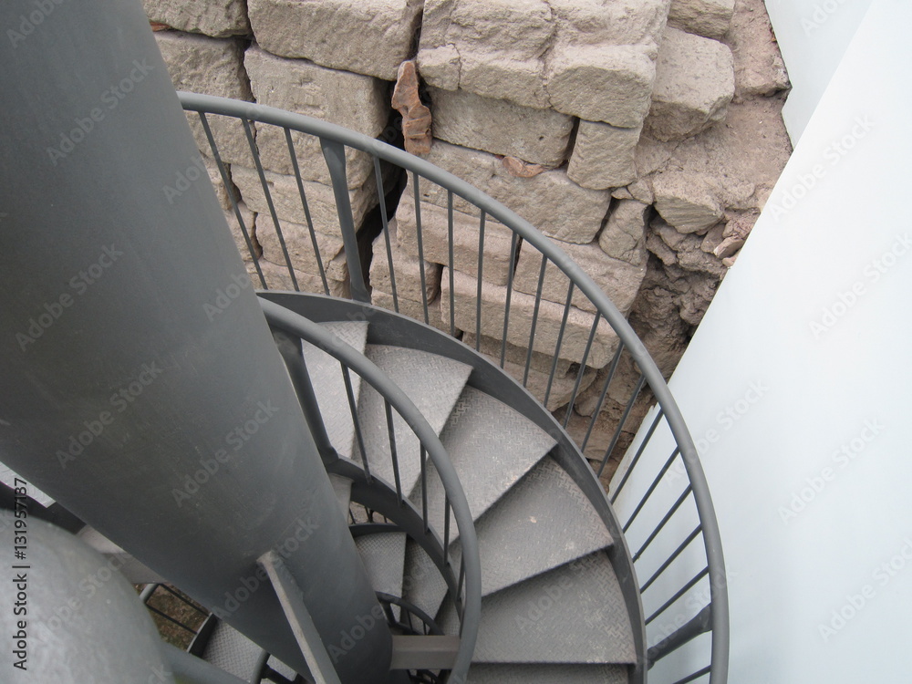 Obraz premium Stairway, Temple Foundations, Capitoline Museums