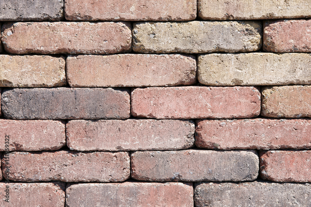 Fototapeta premium Mauer aus Ziegelsteinen