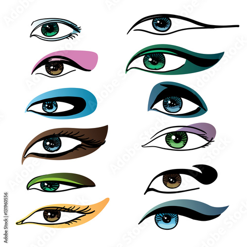 Makeup for different eye