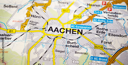 Aachen auf Landkarte