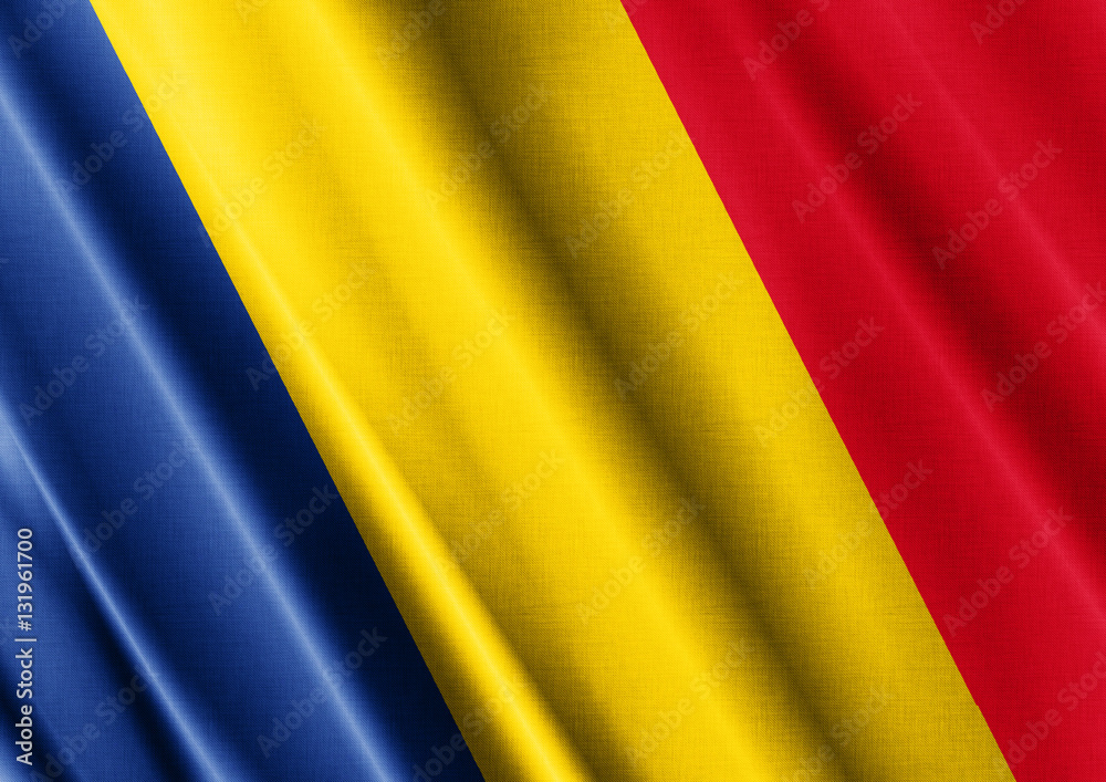 Fototapeta premium Chad waving flag close