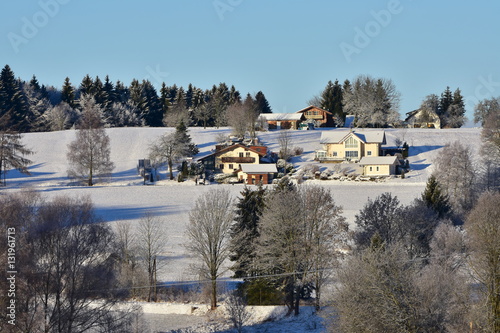 winter in Bavarian Forest in Germany