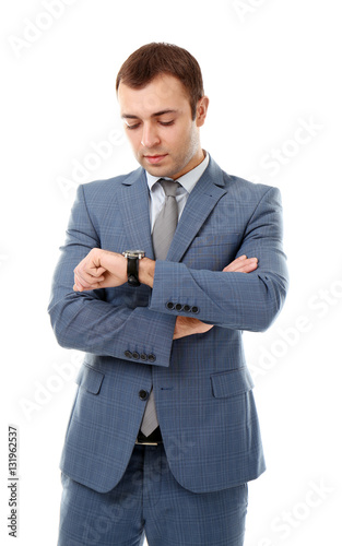 Handsome businessman lookin...