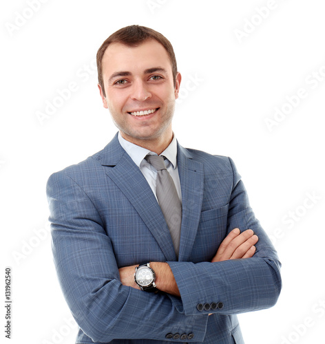 Confident handsome business...