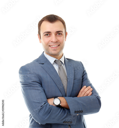 Confident handsome business...