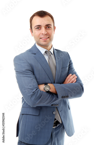 Confident handsome business...
