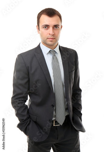 Confident handsome business...