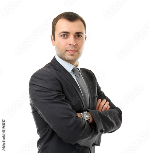 Confident handsome business...