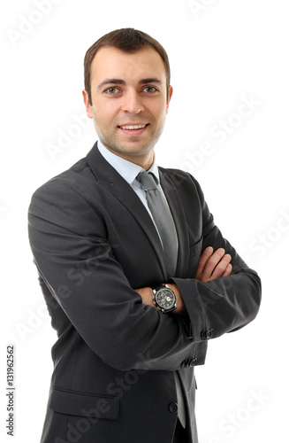 Confident handsome business...