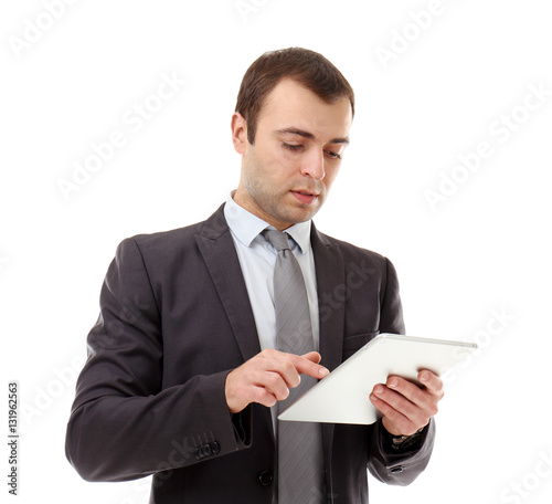Handsome businessman with t...