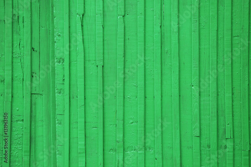Old green wooden background
