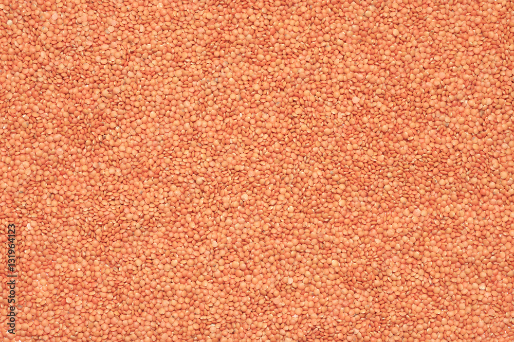 Red lentil background Red lentil background