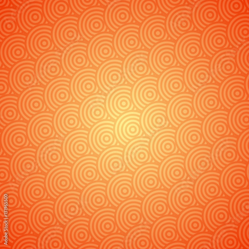 Abstract overlap orange circle pattern. Digital artwork creative graphic design.