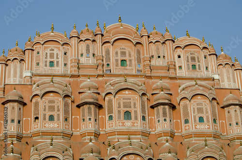 The palace in India Jaipur Hava Makhal  