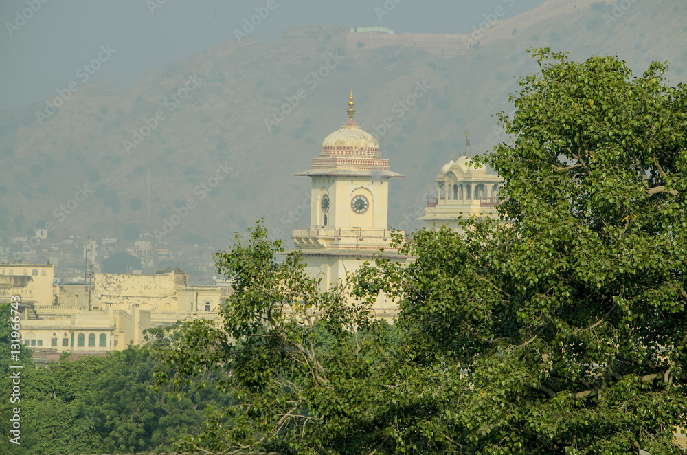 City landscape of Jaipur India buildings
