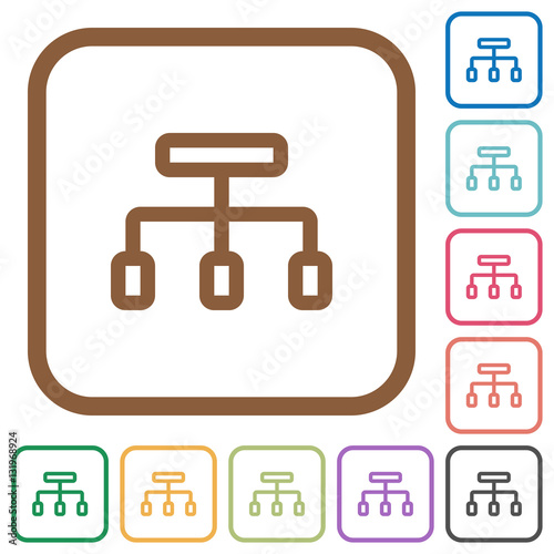 Connect simple icons