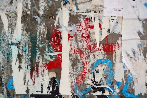 Abstract torn posters