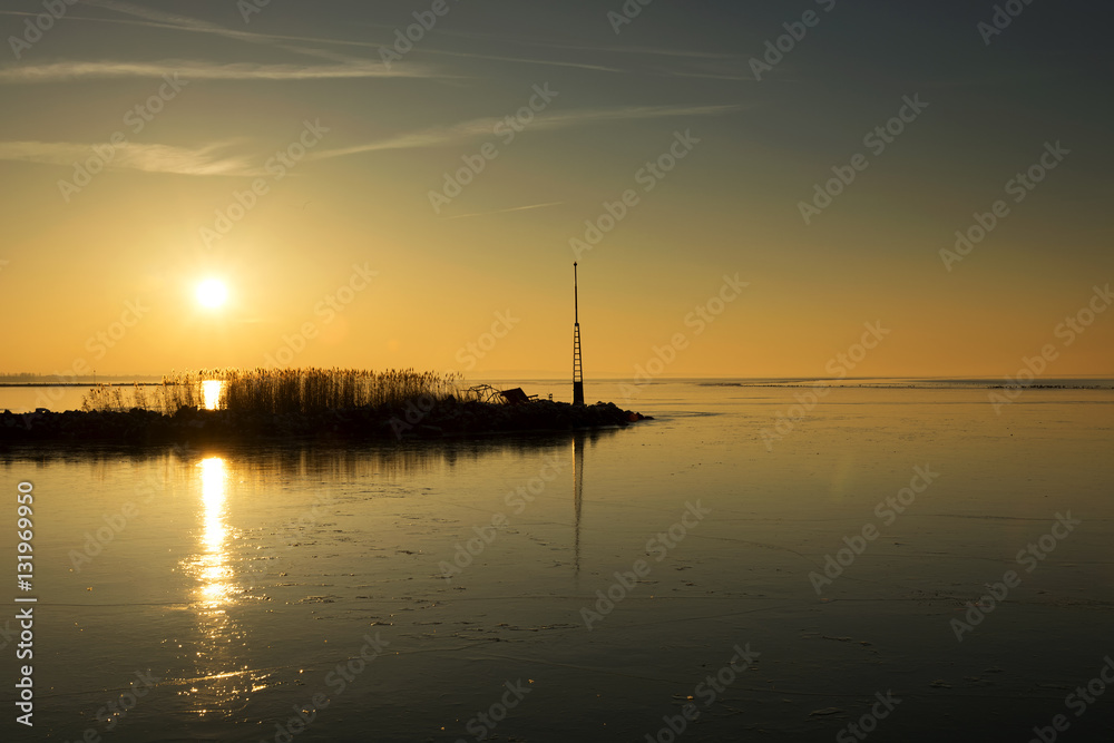 Sunset at Lake Balaton ( Fonyod ), Hungary