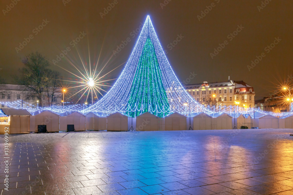 Vilnius. Christmas tree.