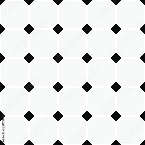 Black and White Squares. Vector.