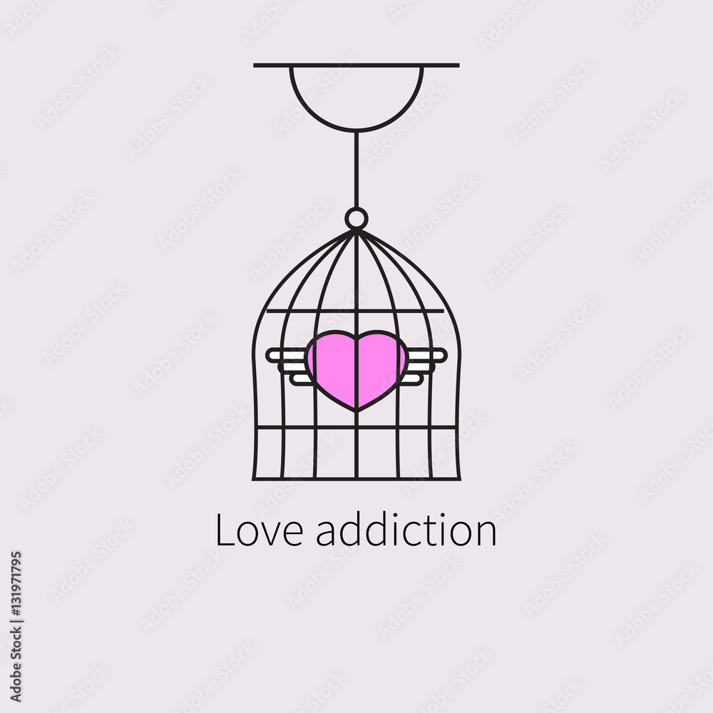 heart with wings in cage heart with wings in cage