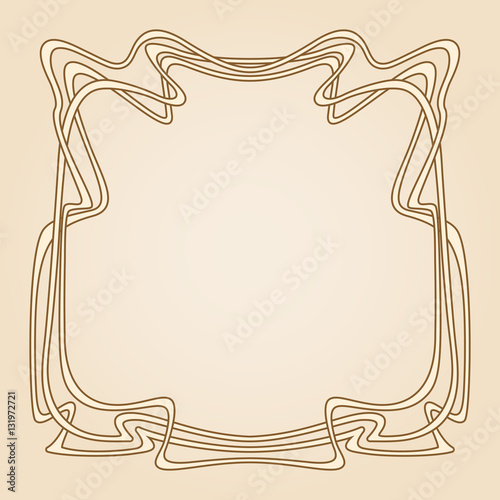 Vector art deco frame.