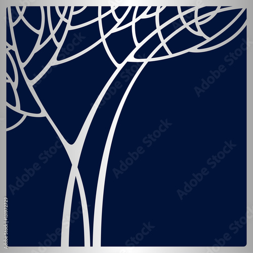 Vector art deco card.