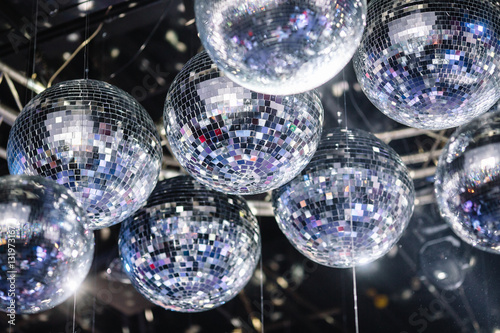 Obraz na płótnie disco balls on the ceiling