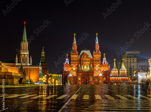 Awesome Red Square at Night