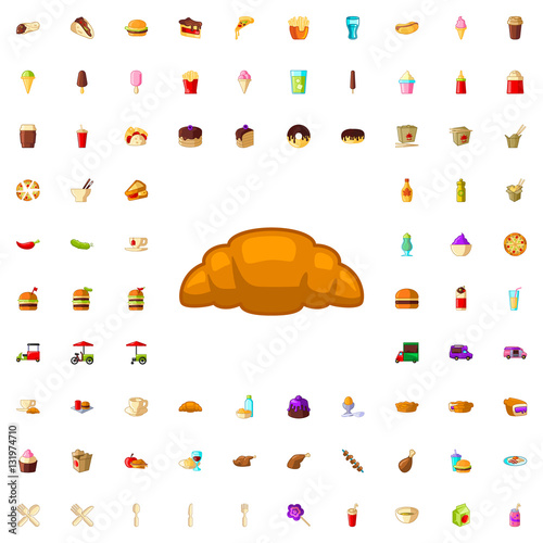 croissant icon illustration