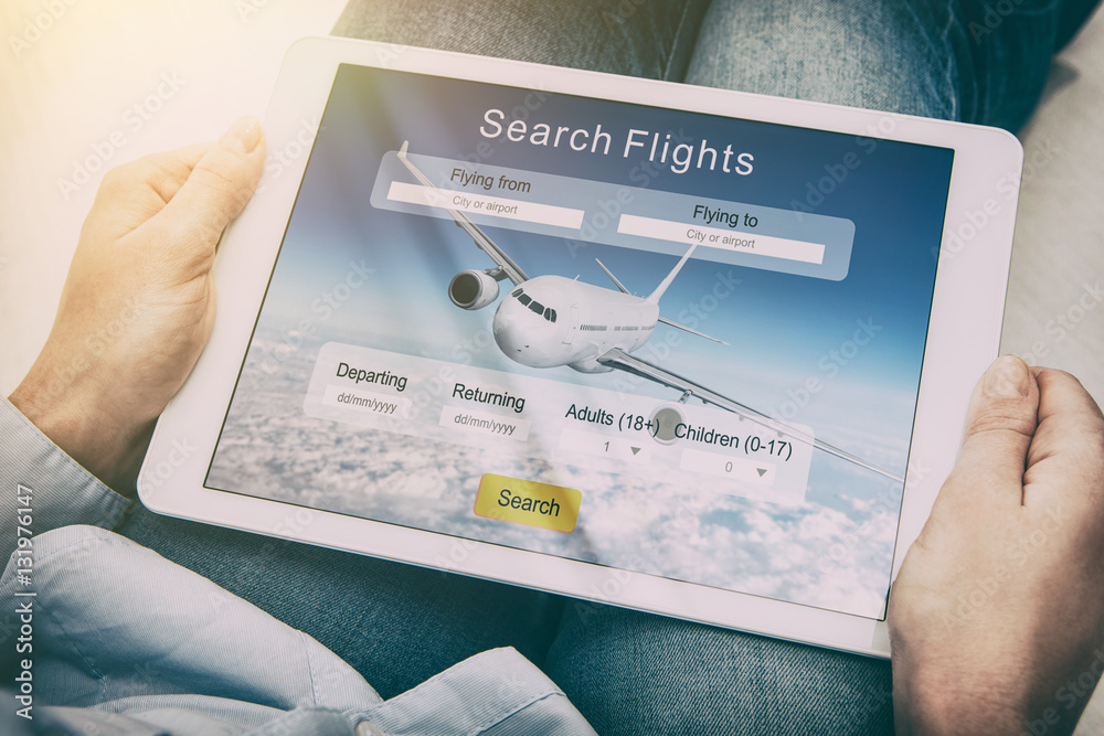 Wunschmotiv: booking flight travel traveler search reservation holiday page #131976147