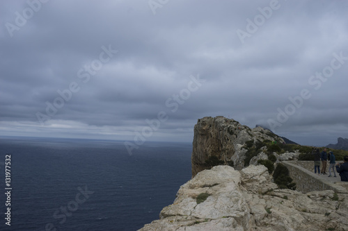 Cape formentor on the island of Majorca in Spain. Cliffs along t © Fernando Cortés