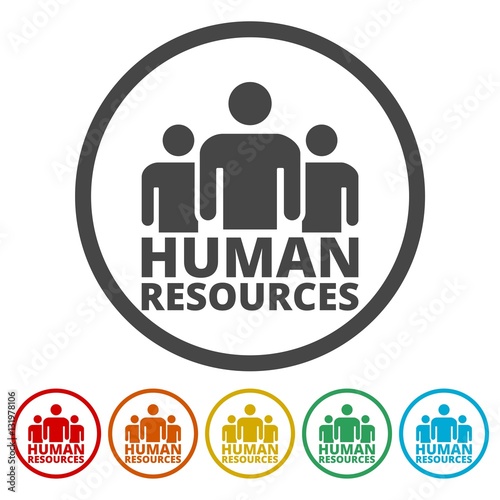 Human resources sign icon 