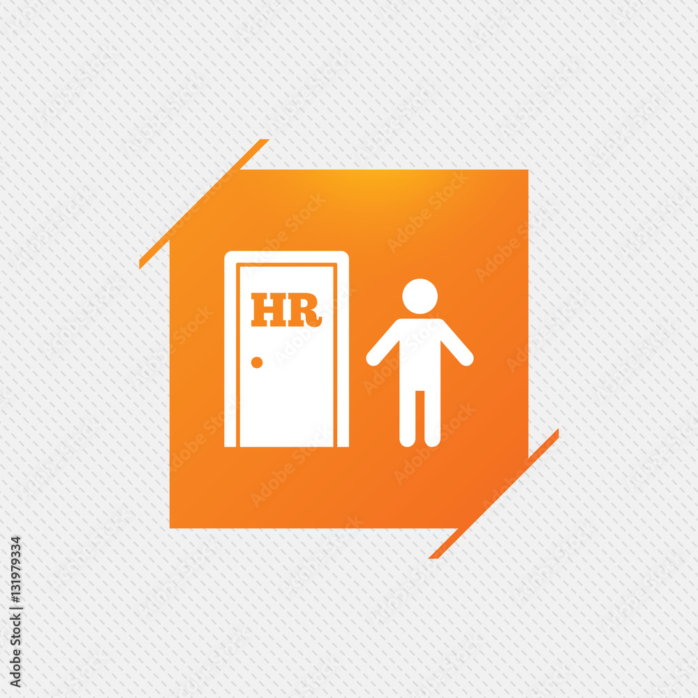 Human resources sign icon. HR symbol. Human resources sign icon. HR symbol.