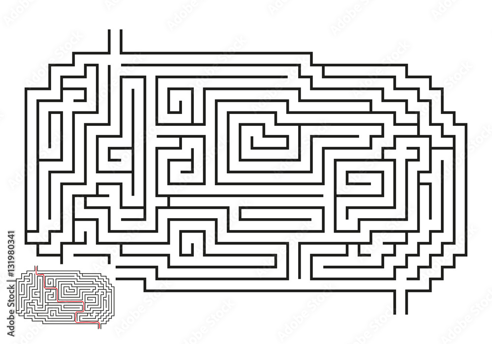 Vector Maze with Answer 25 Vector Maze with Answer 25