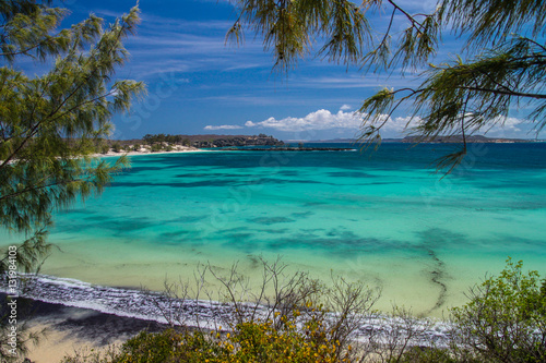 Turquoise coast on Bay of Pigeons