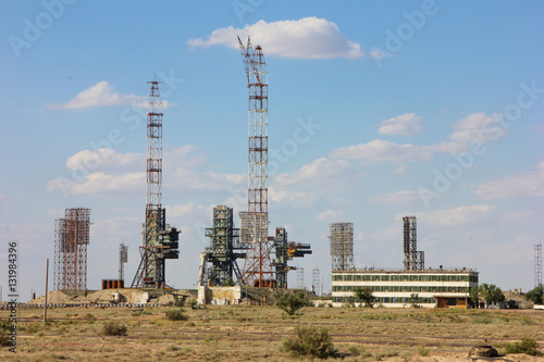 Kazakhstan. Cosmodrome Baikonur.  the launch pad of the Space Shuttle Reusable Buran
