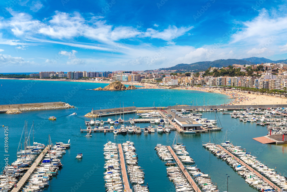 Panoramic view of Blanes