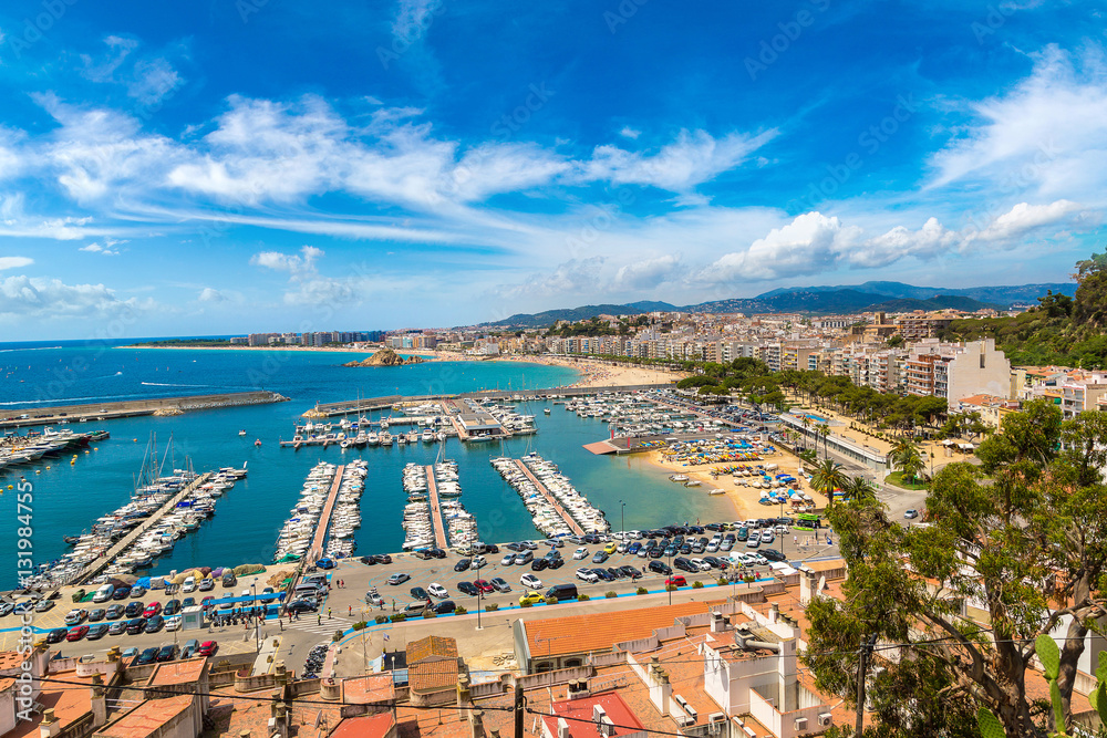 Panoramic view of Blanes